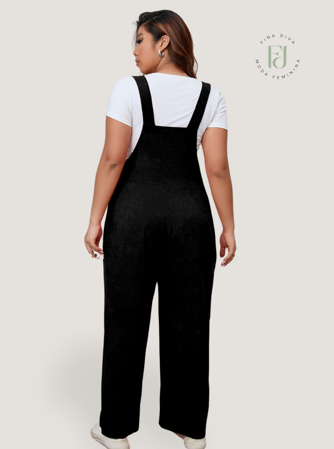 Macacão feminino Plus Size Caroline