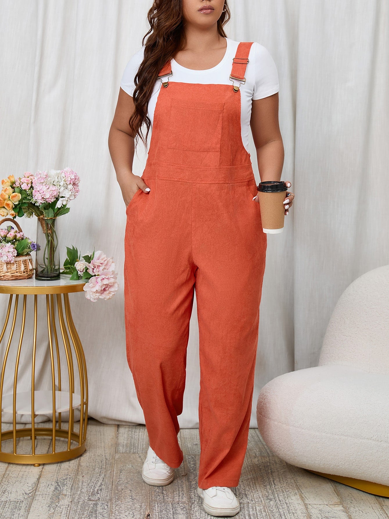 Macacão feminino Plus Size Caroline
