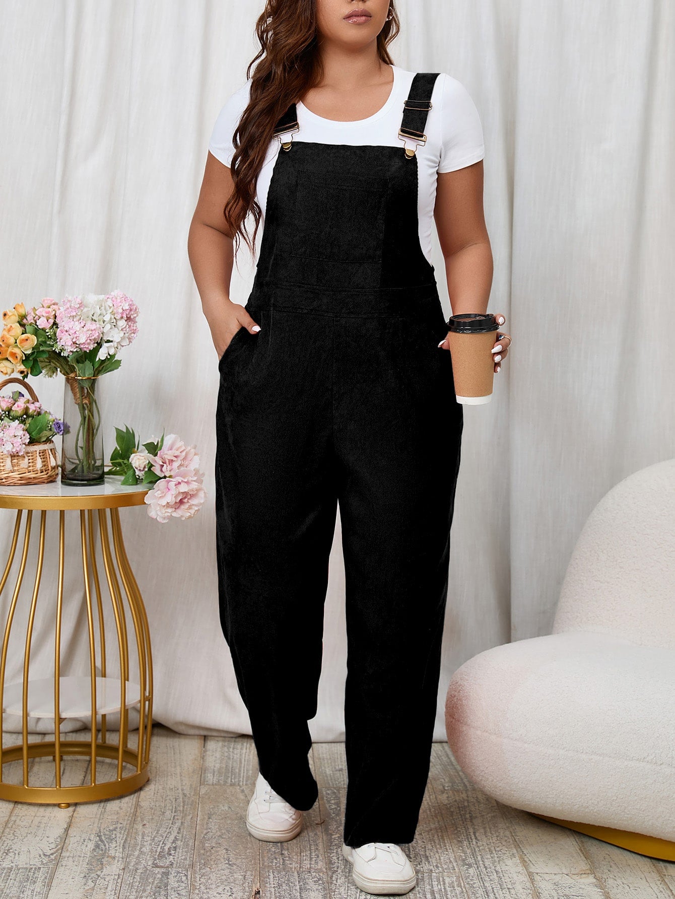 Macacão feminino Plus Size Caroline