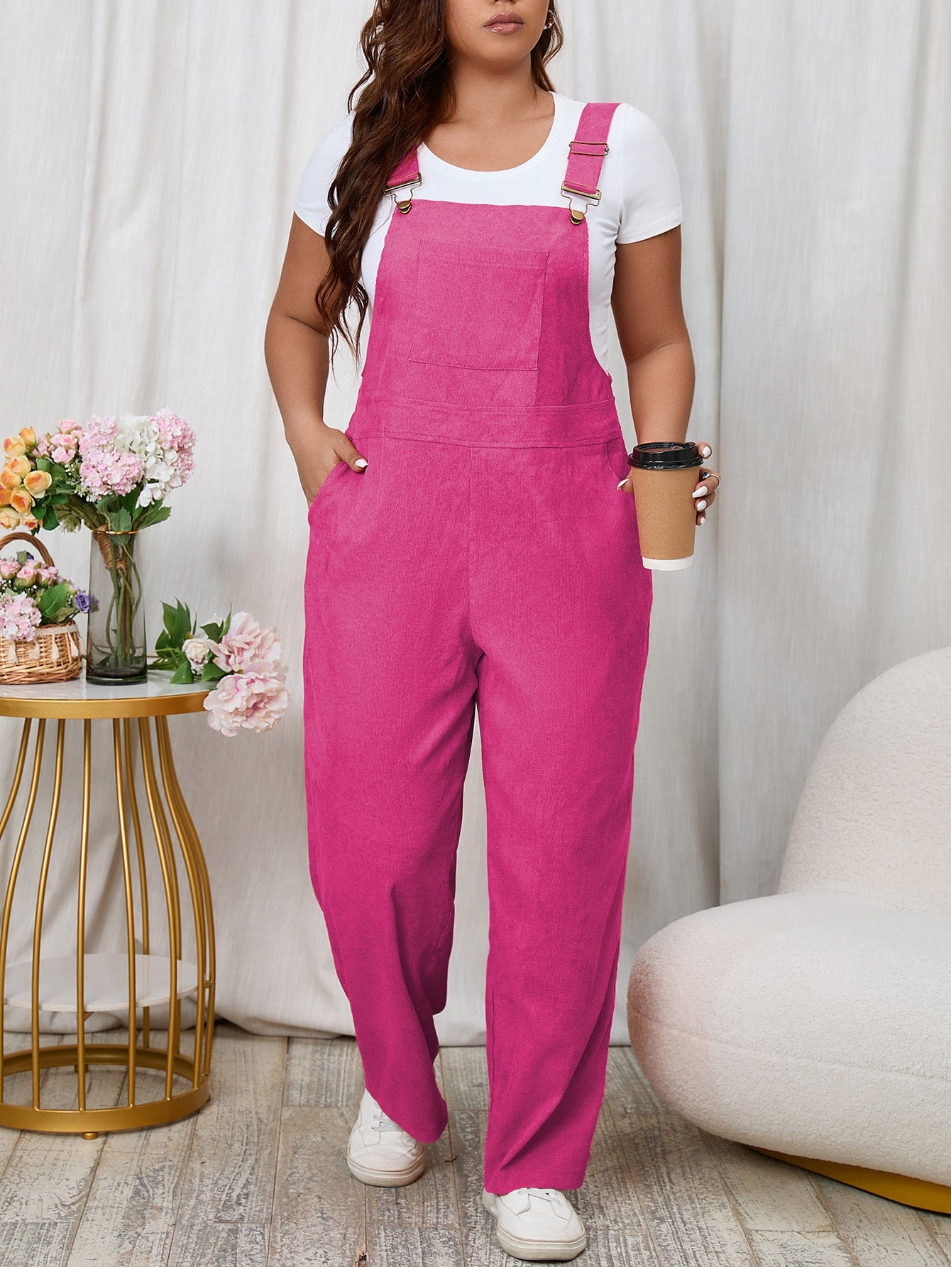 Macacão feminino Plus Size Caroline