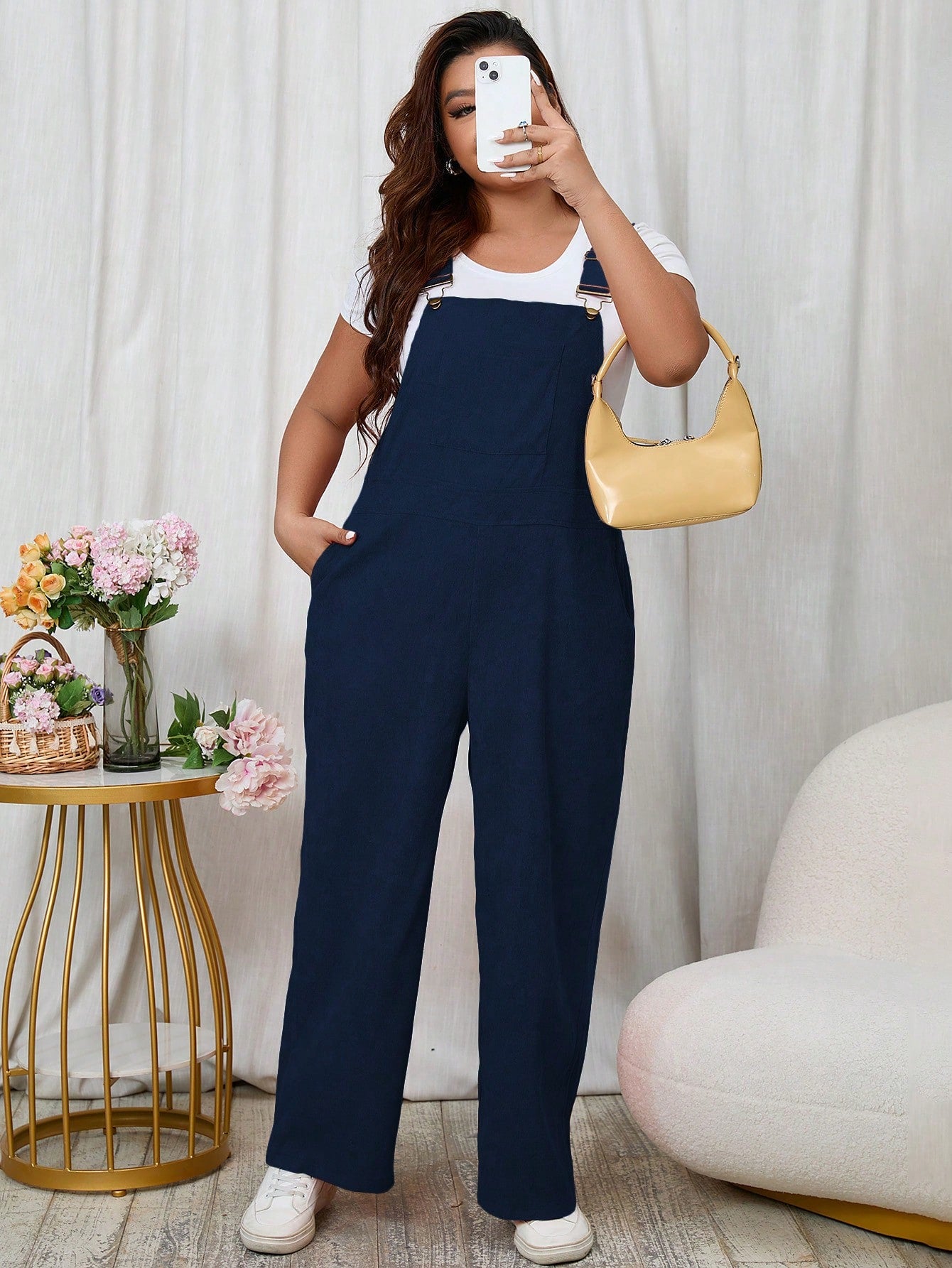 Macacão feminino Plus Size Caroline