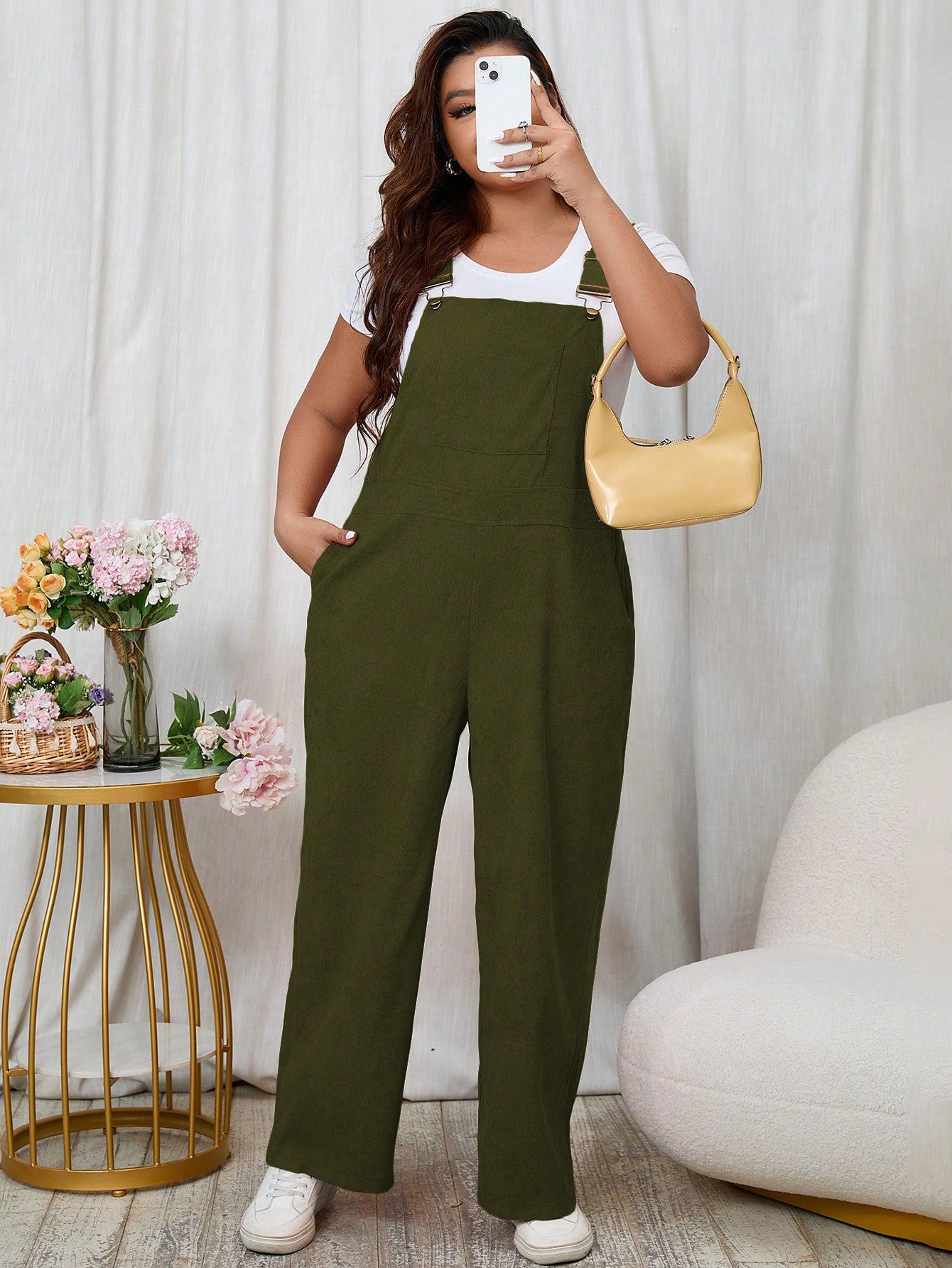 Macacão feminino Plus Size Caroline