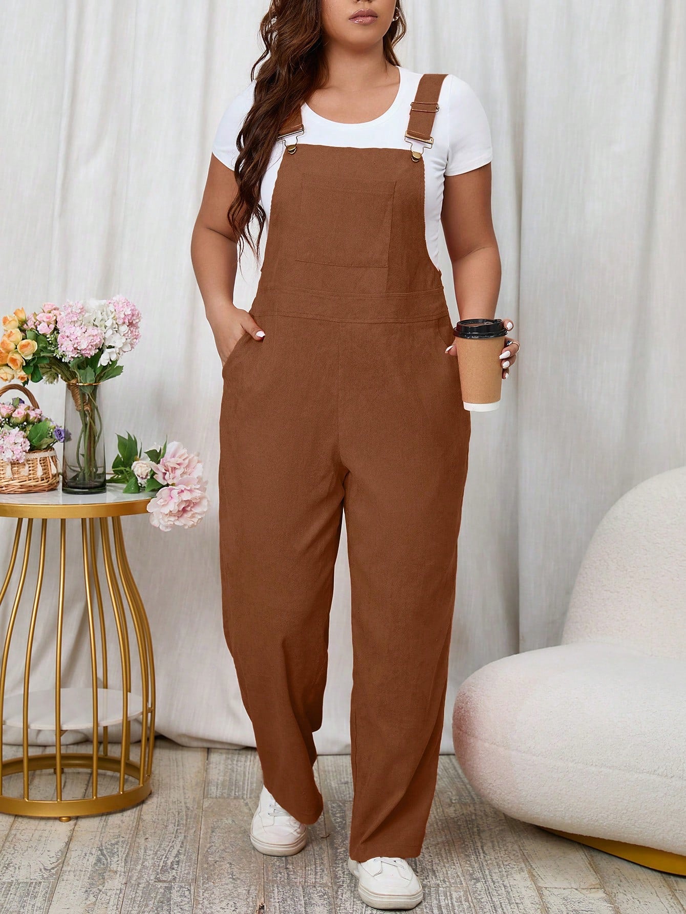 Macacão feminino Plus Size Caroline