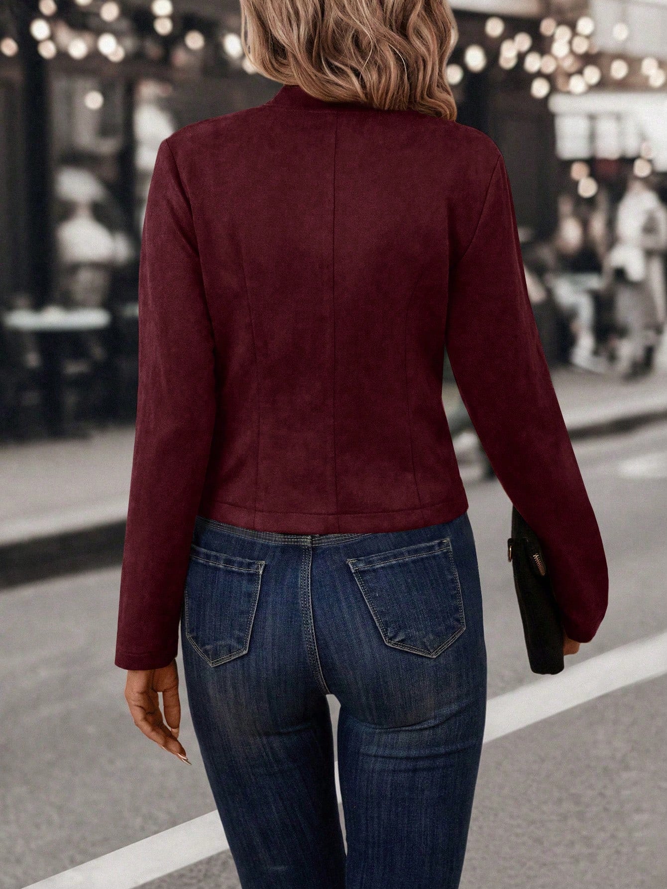Casaco Feminino casual com botões frontais Milena