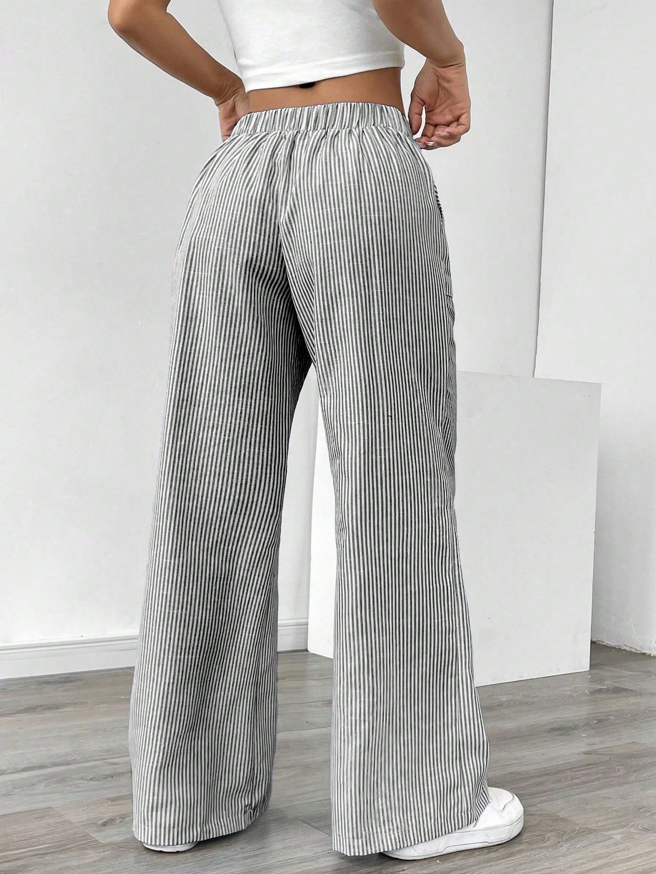 Calça feminina pantalona de algodão Lissy