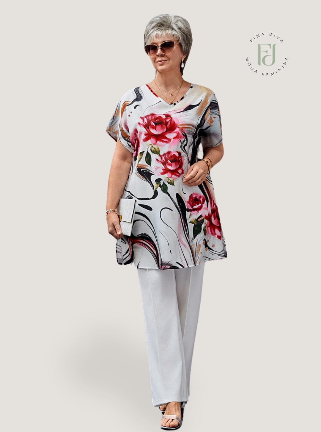 Blusa feminina plus size Sophia
