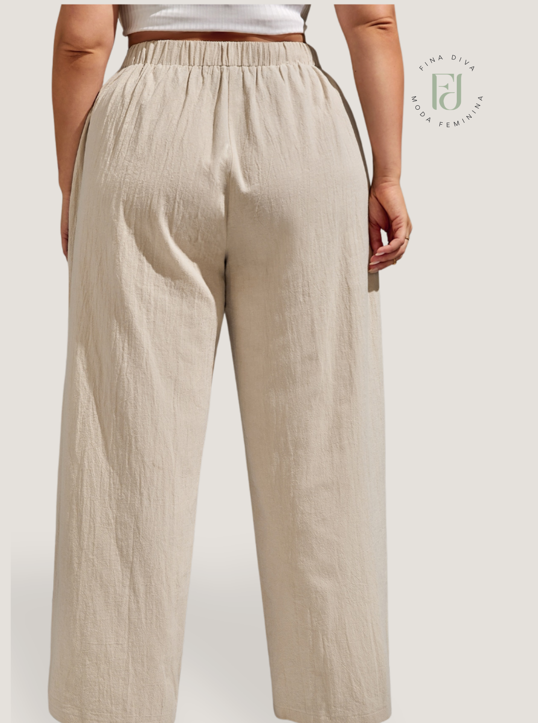 Calça Feminina Casual Plus Size Felicia