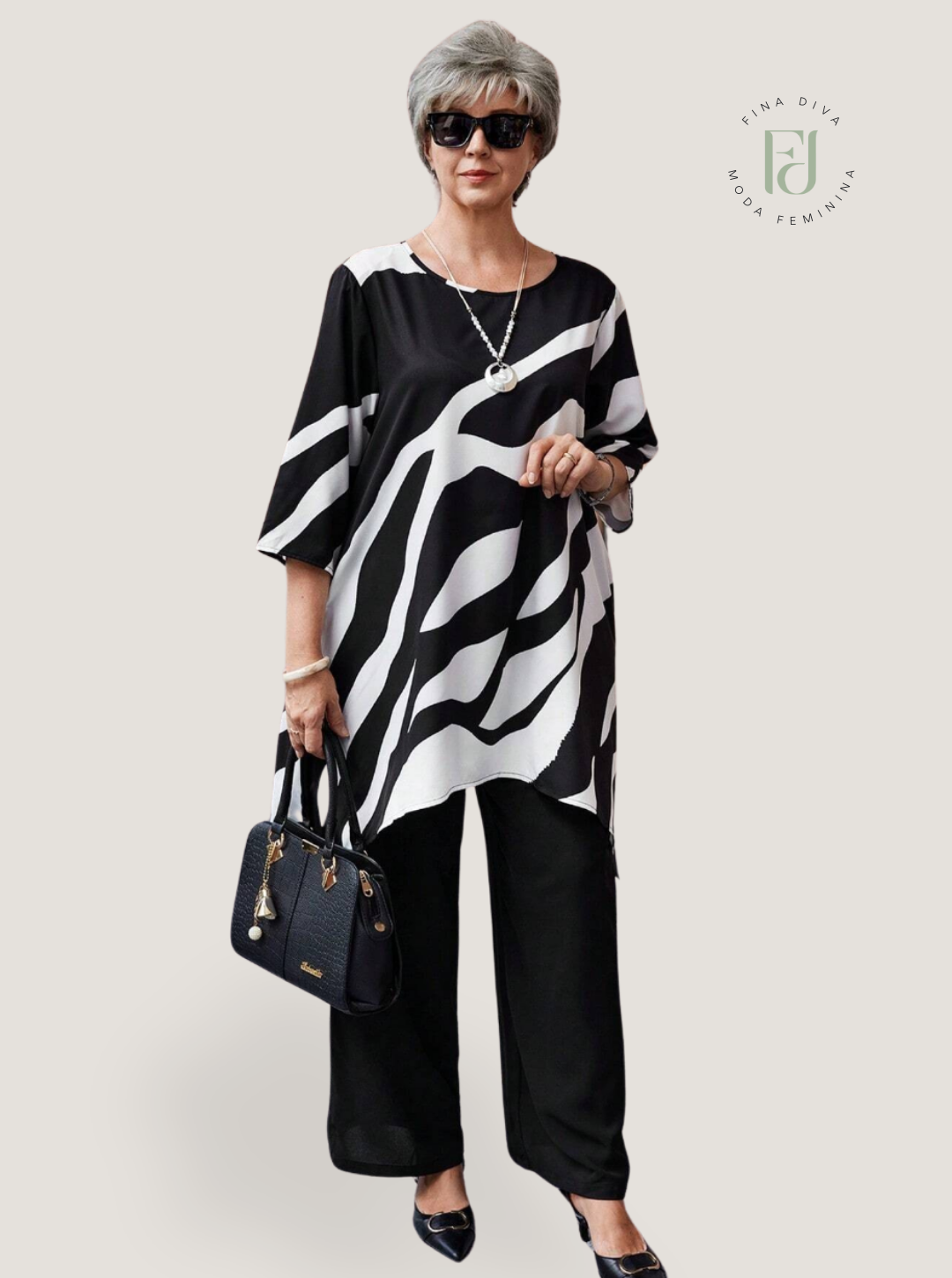 Conjunto feminino plus size Magnolia