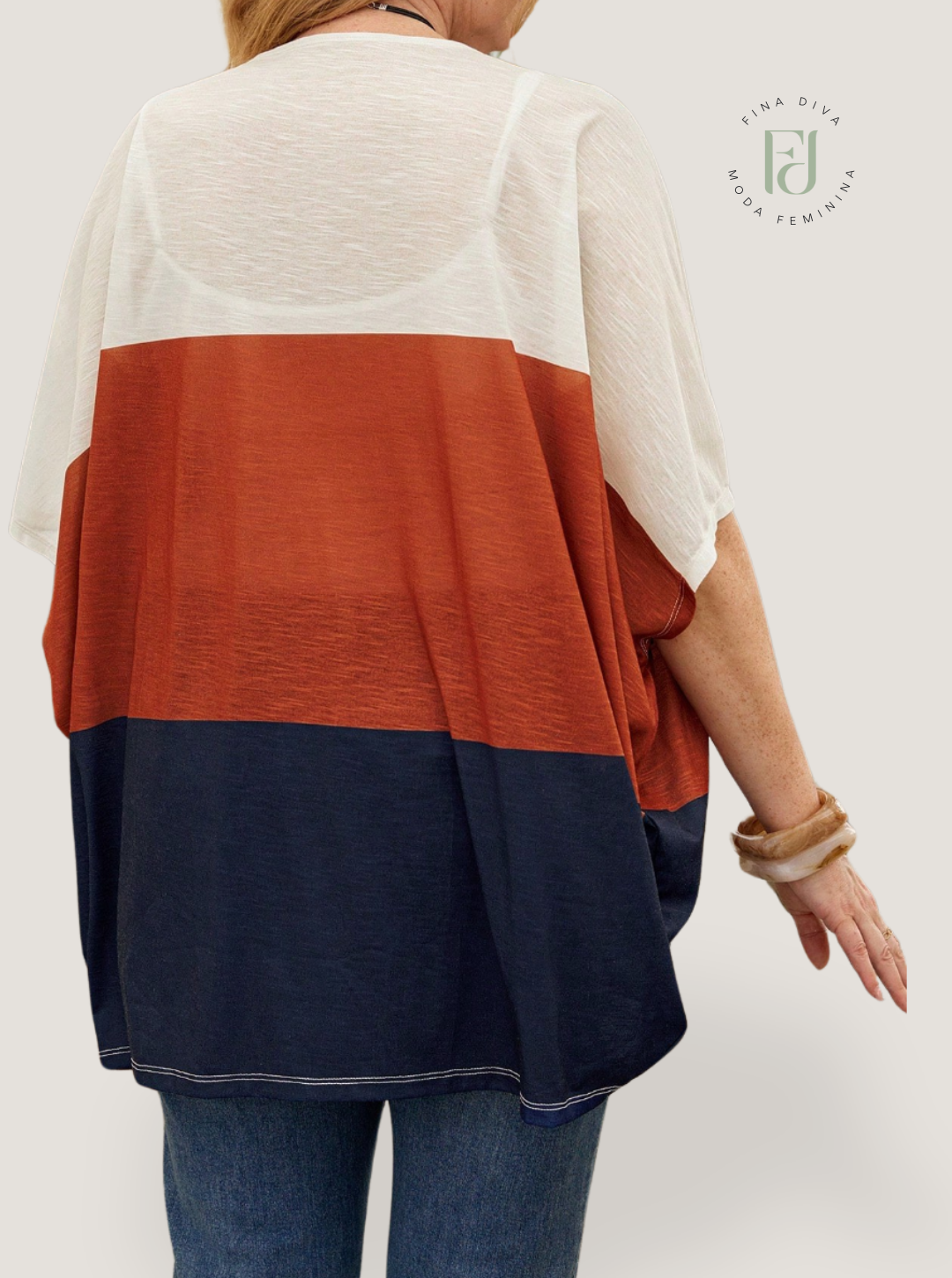 Cardigan feminino plus size Rosse