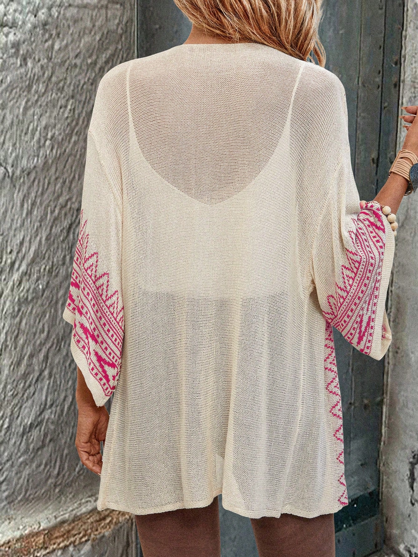 Cardigan Estilo Boêmio com Manga Sino - Freya