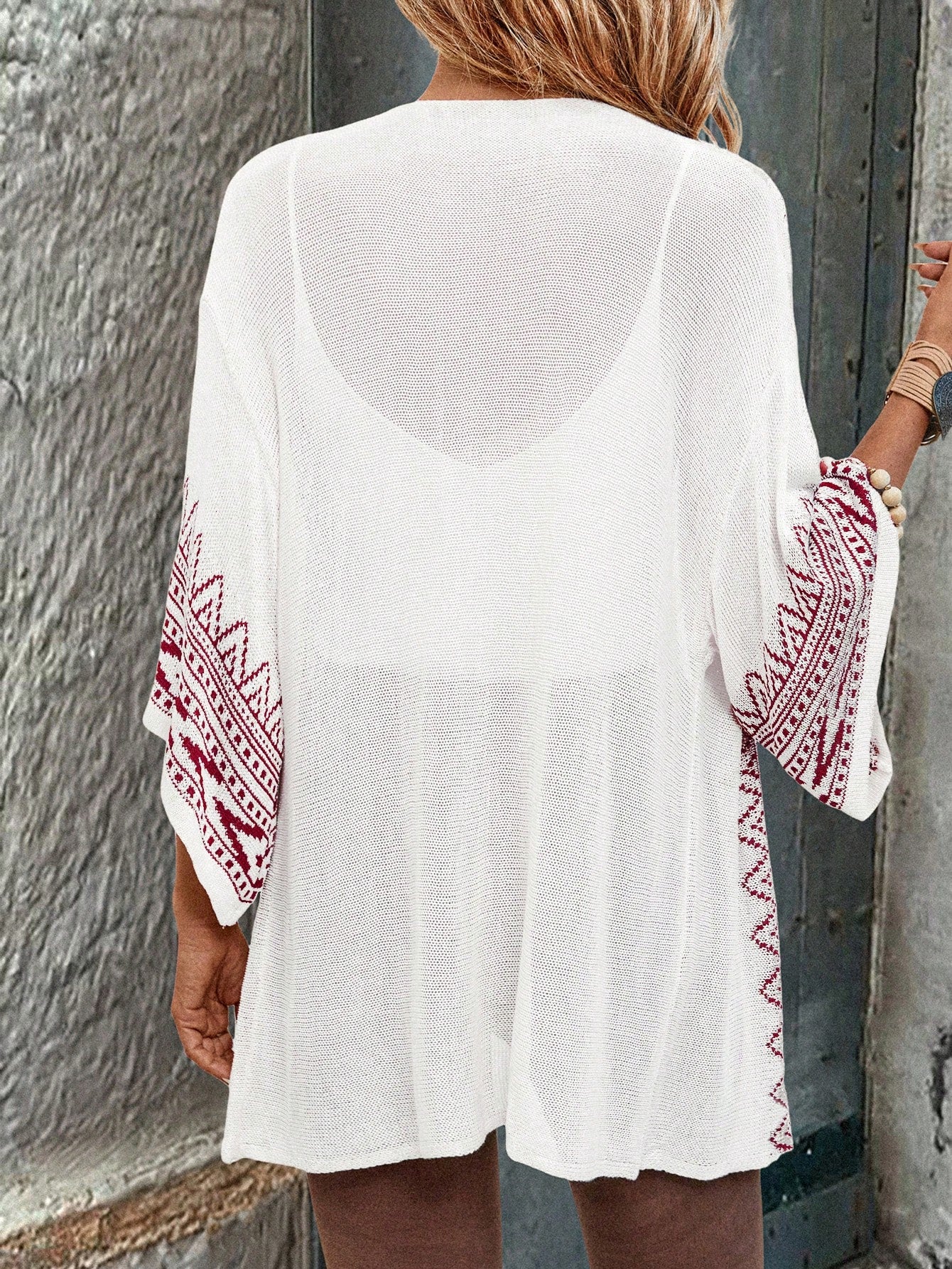Cardigan Estilo Boêmio com Manga Sino - Freya
