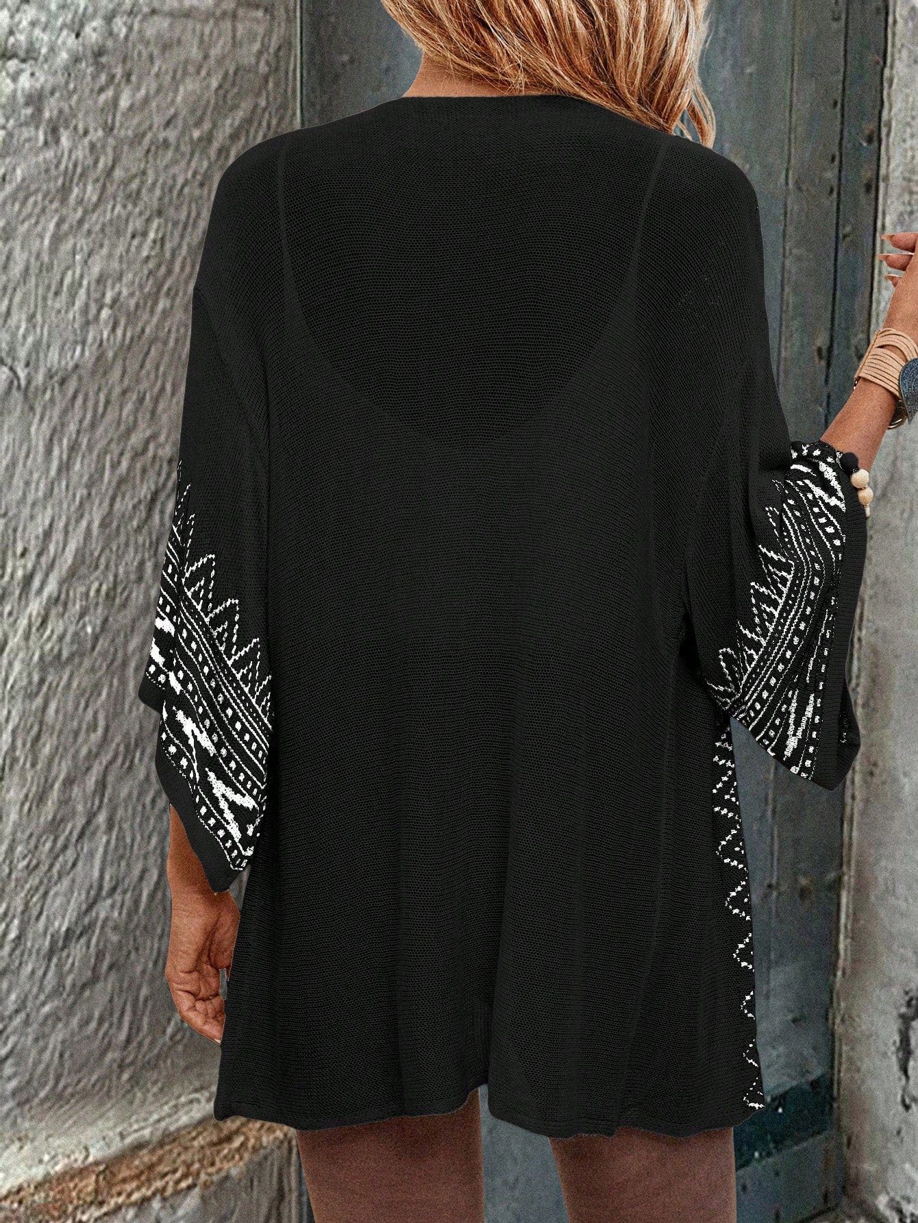 Cardigan Estilo Boêmio com Manga Sino - Freya