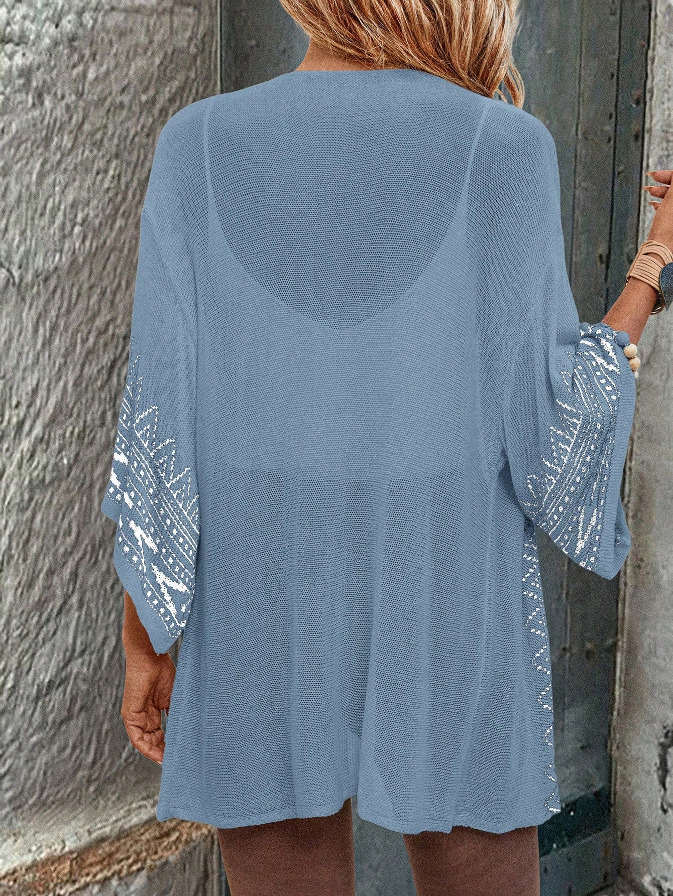 Cardigan Estilo Boêmio com Manga Sino - Freya