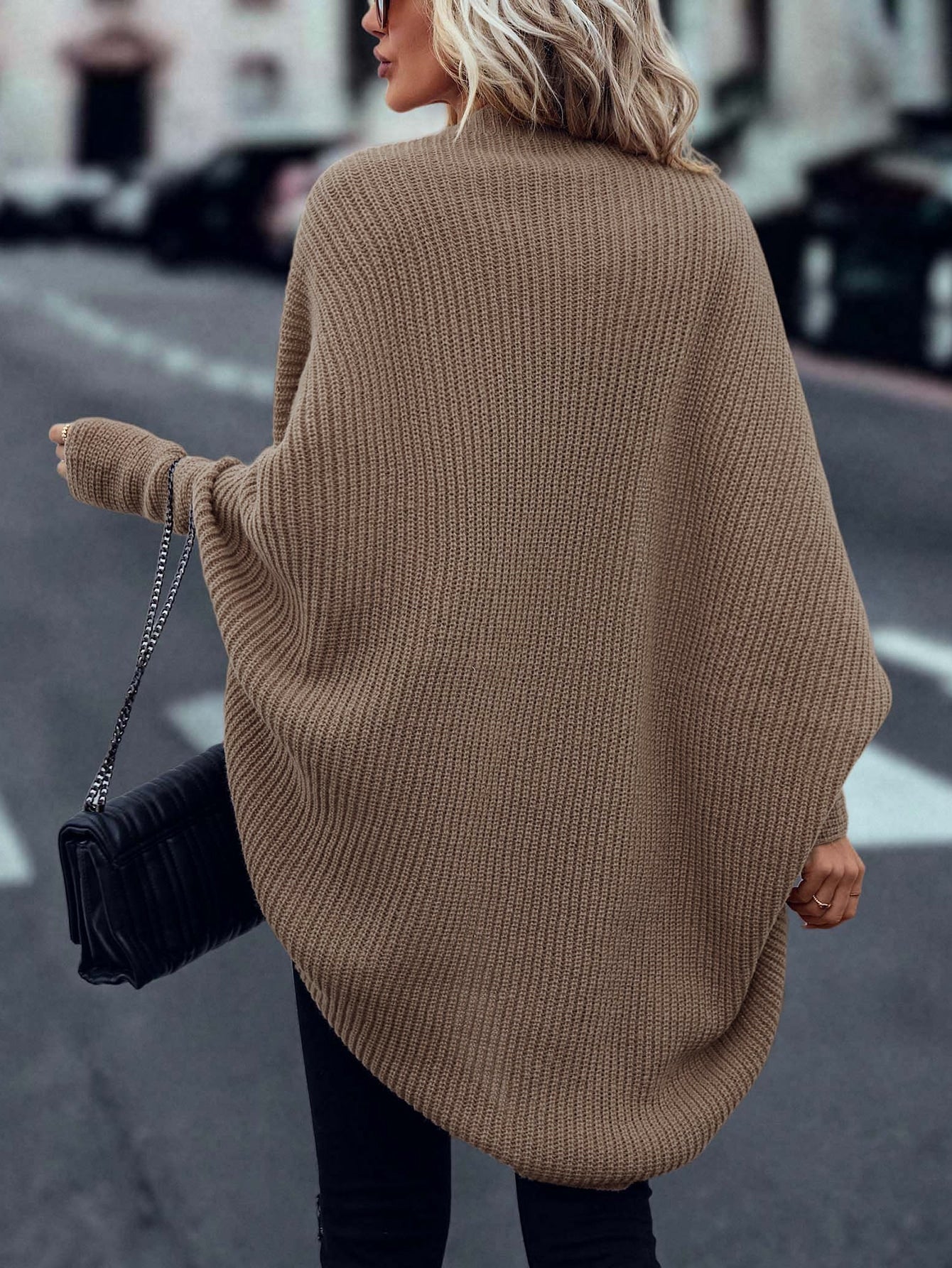 Cardigan Feminina Manga de Asa de Morcego - Dafyni