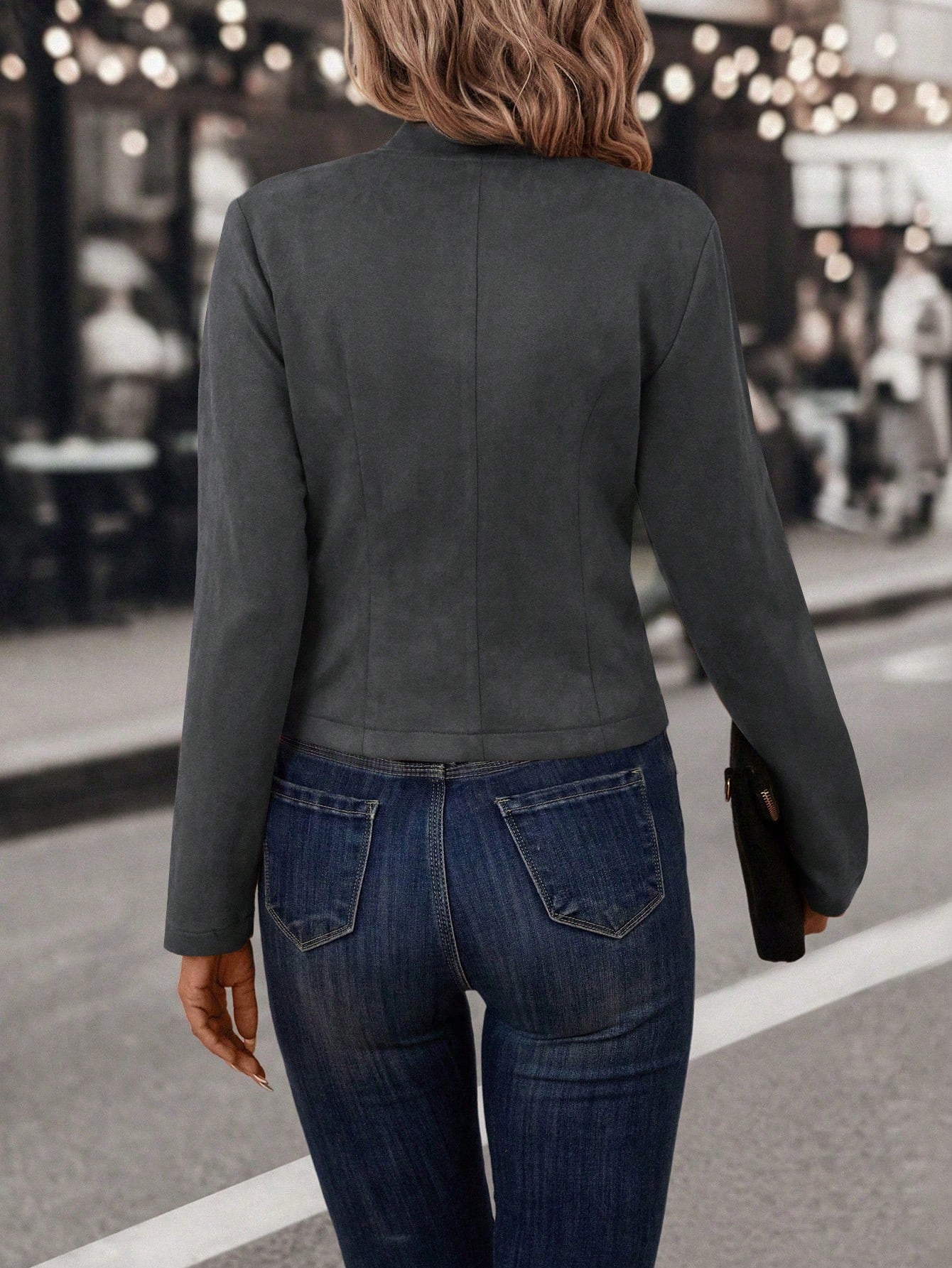 Casaco Feminino casual com botões frontais Milena
