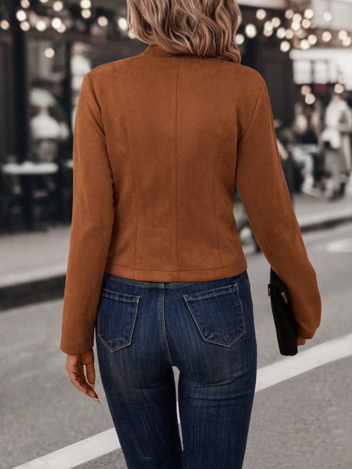 Casaco Feminino casual com botões frontais Milena