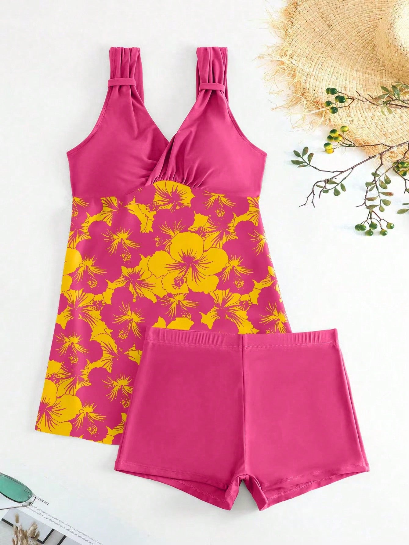 Tankini Feminino Decote V Pequeno Aruba.
