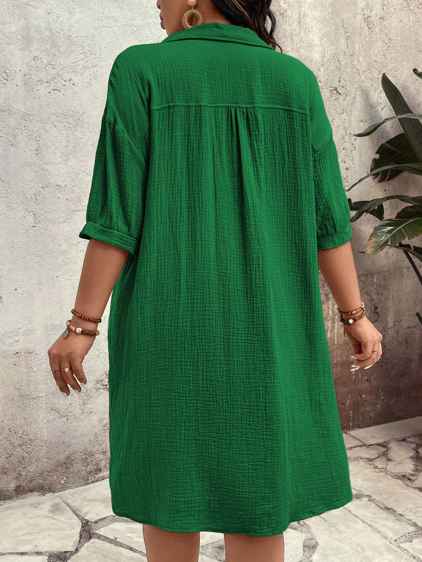 Vestido feminino tipo chamise plus size Daniela