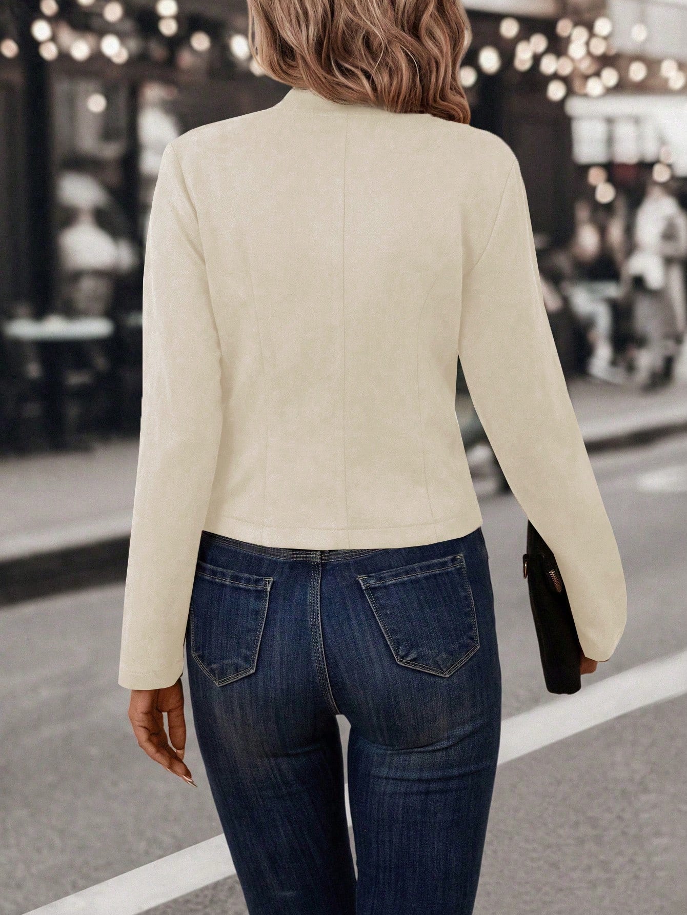 Casaco Feminino casual com botões frontais Milena