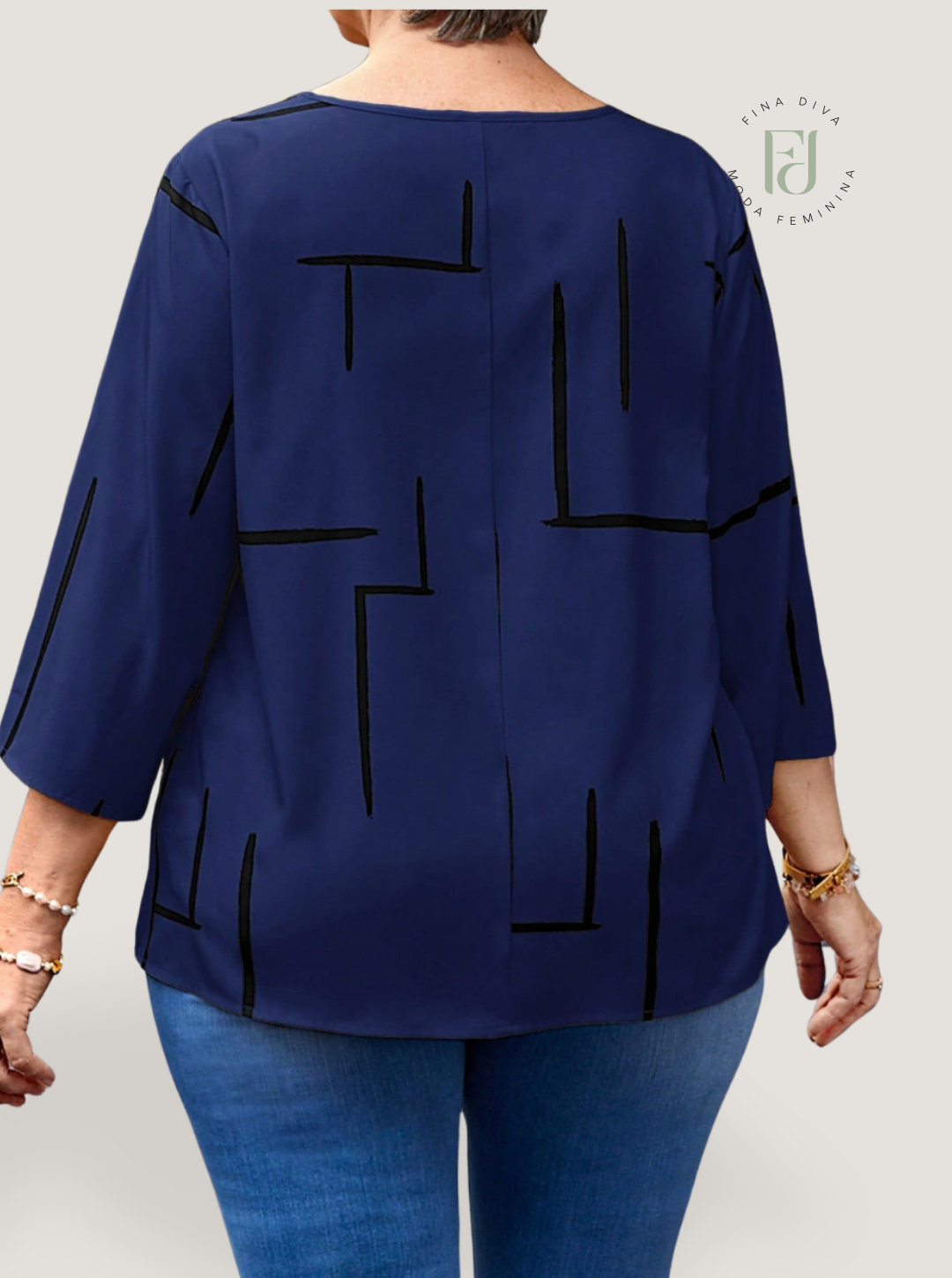 Blusa feminina plus size Emma