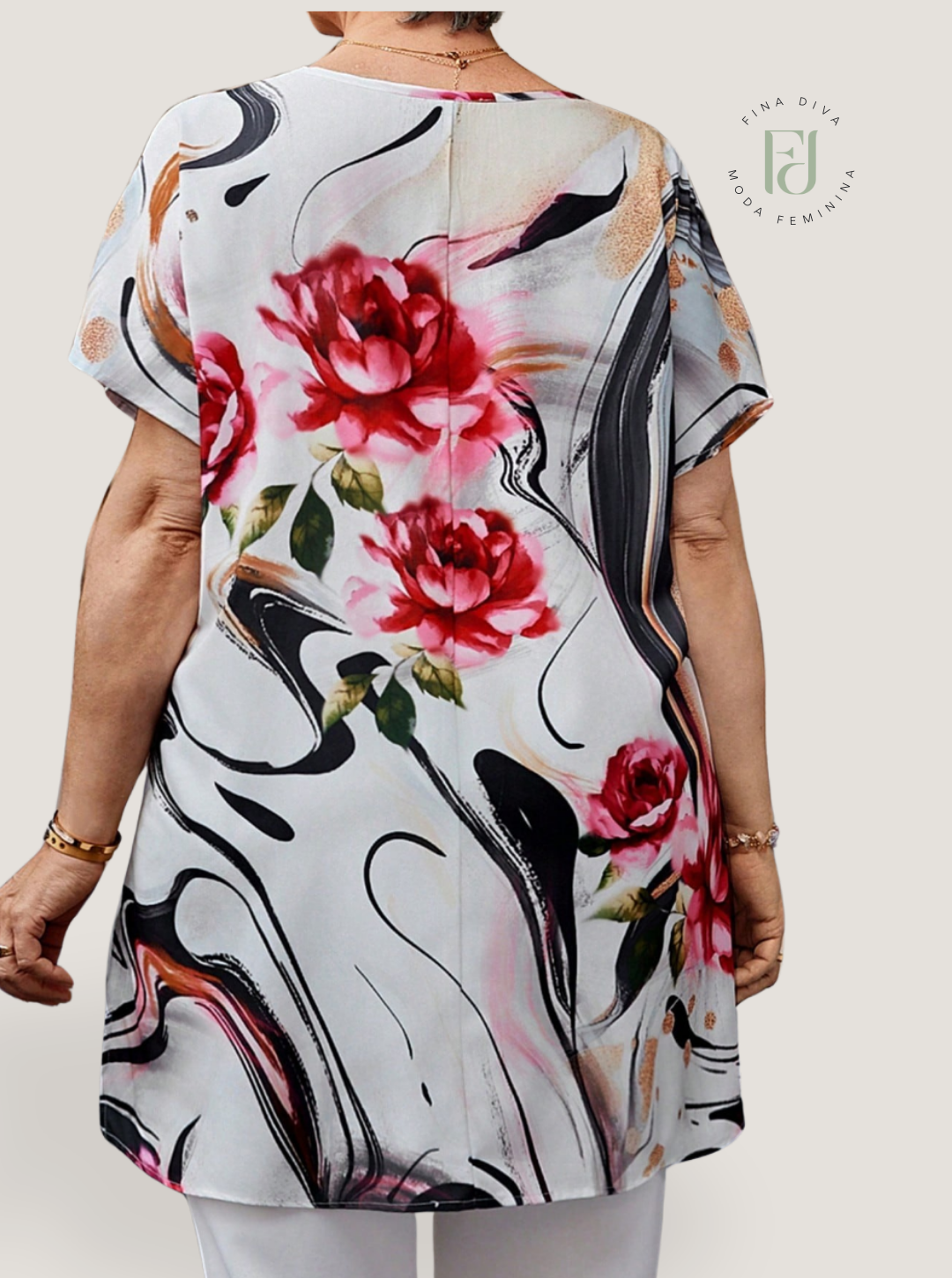 Blusa feminina plus size Sophia