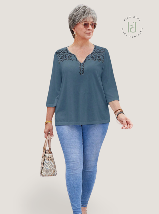 Blusa feminina plus size Rosie
