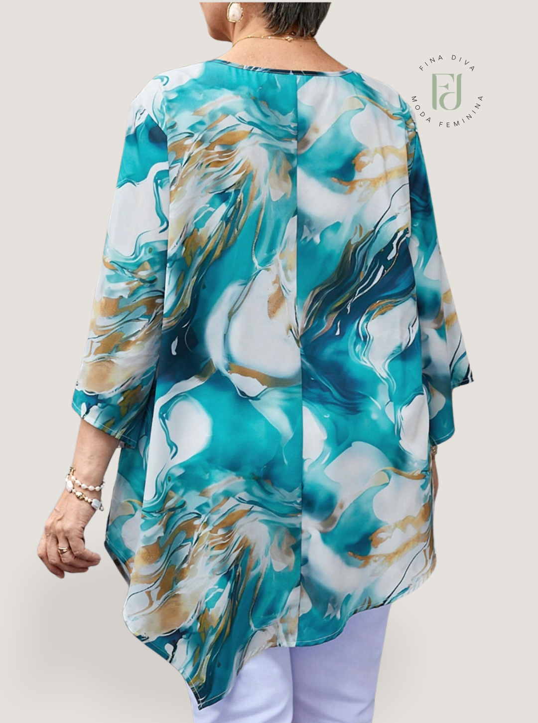 Blusa feminina solta plus size Verona