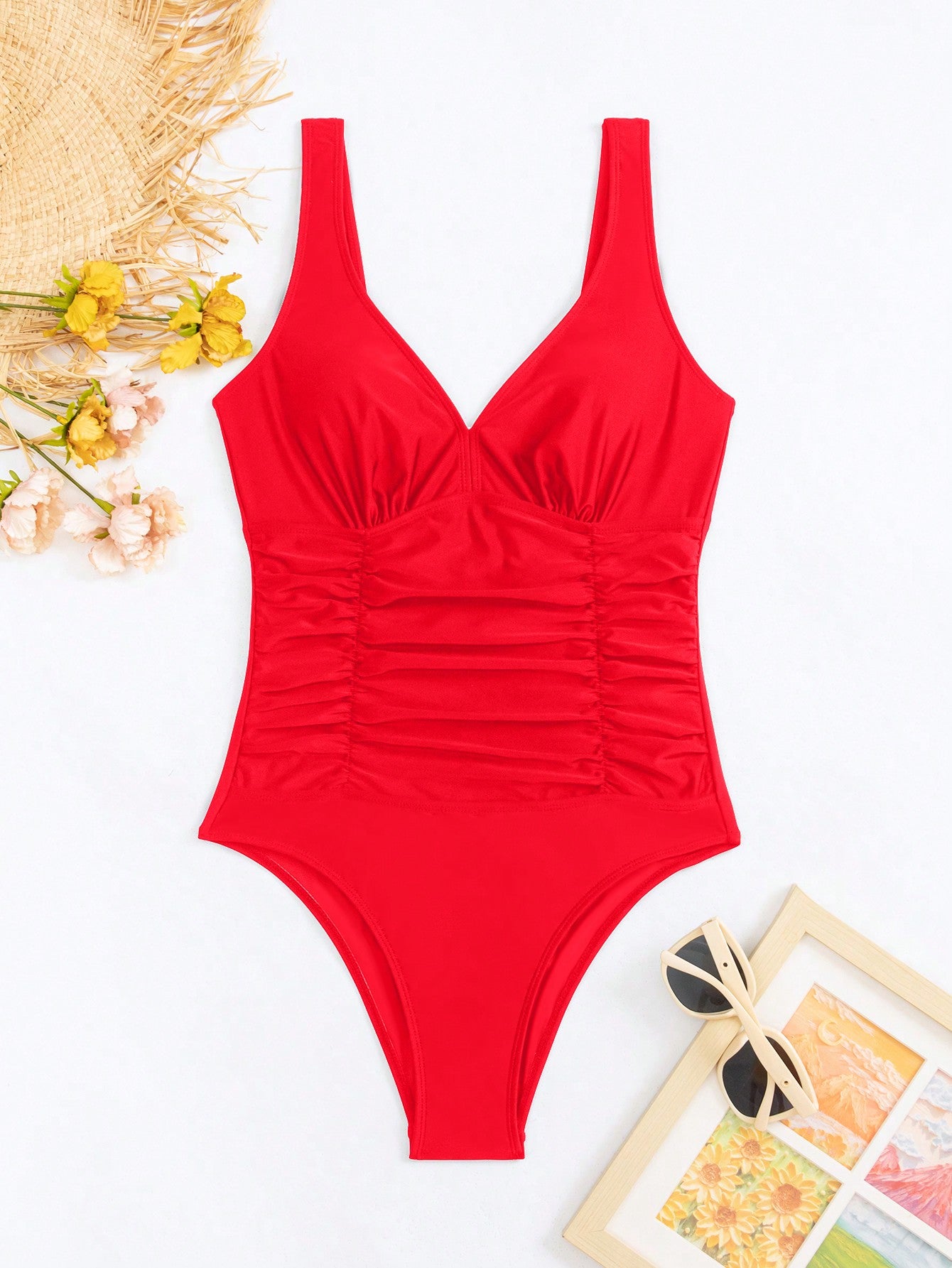 Maiô Feminino Modelador com Detalhe Enrugado Gigi
