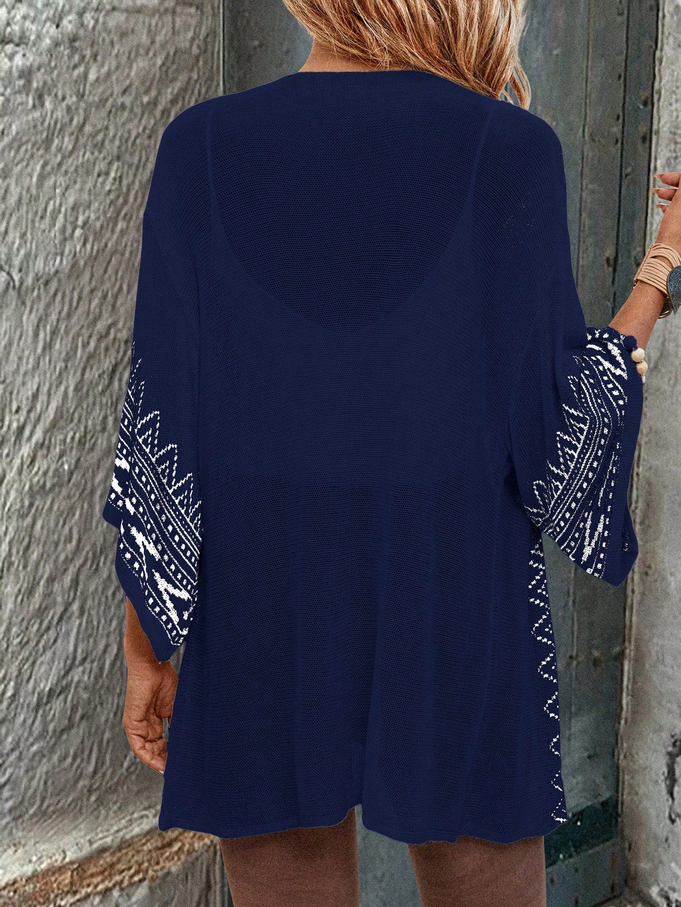 Cardigan Estilo Boêmio com Manga Sino - Freya